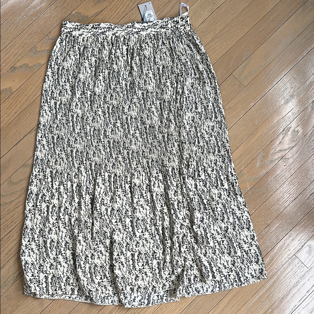Primark - Black & Cream Midi Skirt